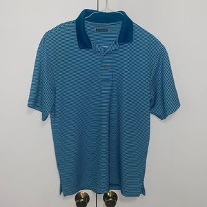 A LARGE BLUE/TEAL CUBAVERA POLO